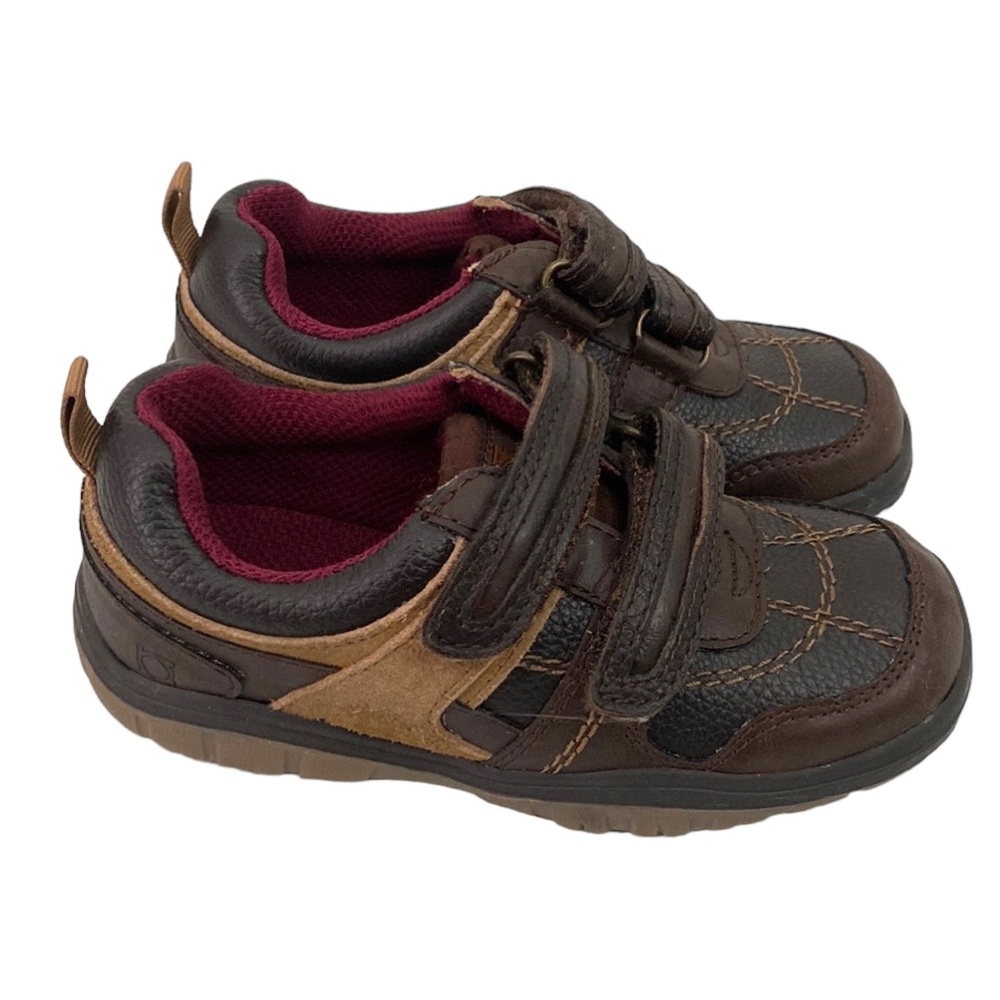 Kenneth Cole Reaction Vintage Brown Leather Boy Toddler Shoes 9.5
